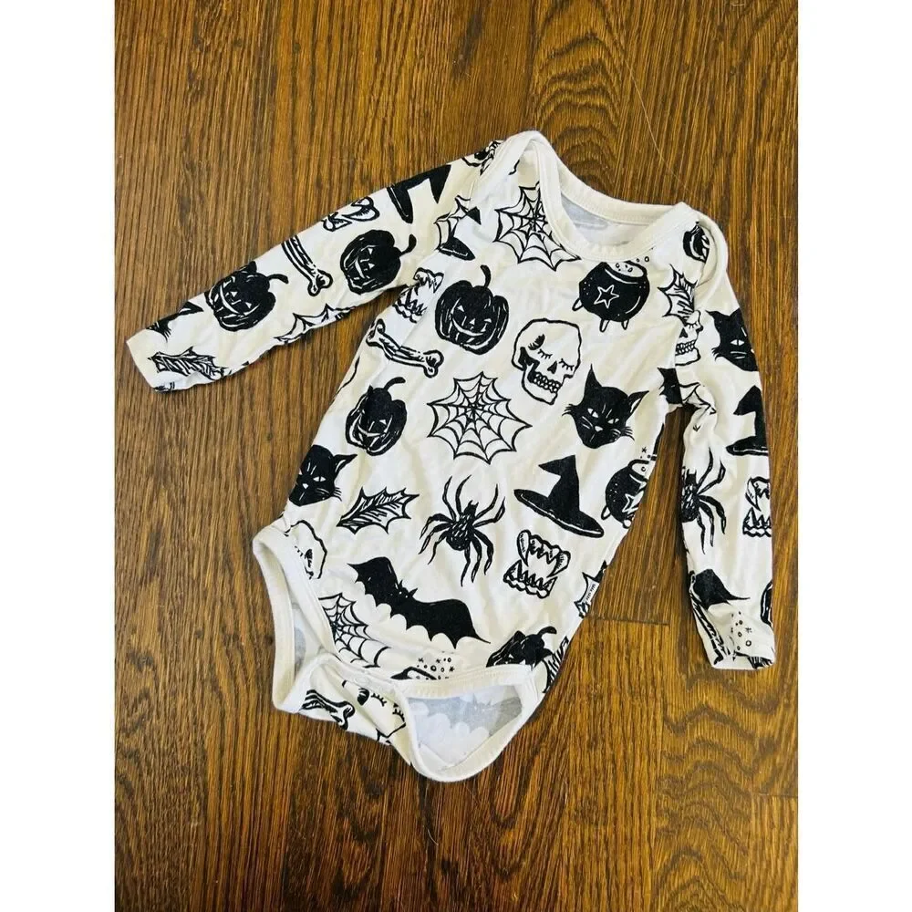 little sleepies Baby Infant 0-3 Months Witches Brew Long Sleeve Bodysuit 1-piece